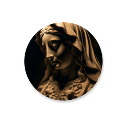 Capa Painel Redondo Virgem Maria Escuro - Loja | Bibi Painéis