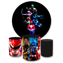 Kit Capa Painel + Trio Cilindros Power Rangers - Loja | Bibi Painéis