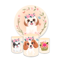 Kit Capa Painel + Trio Cilindros Cachorrinho 04 - Loja | Bibi Painéis