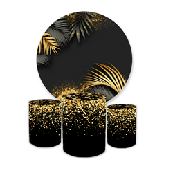 Kit Capa Painel + Trio Cilindros Preto e Dourado 0 - Loja | Bibi Painéis