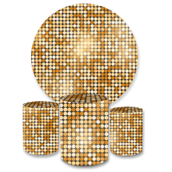 Kit Capa Painel + Trio Cilindros Dourado Quadricul... - Loja | Bibi Painéis