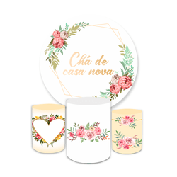 Kit Capa Painel + Trio Cilindros Chá De Casa Nova - Loja | Bibi Painéis