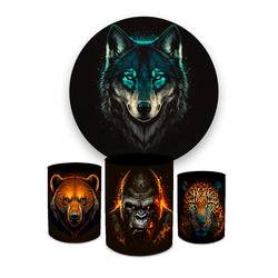 Kit Capa Painel + Trio Cilindros Lobo - Loja | Bibi Painéis