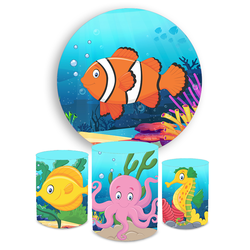 Kit Capa Painel + Trio Cilindros Peixe Palhaço - Loja | Bibi Painéis