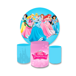 Kit Capa Painel + Trio Cilindros Princesa Azul - Loja | Bibi Painéis
