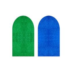 Capa Painel Romano Dupla Face Glitter Verde e Azul - Loja | Bibi Painéis