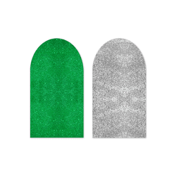 Capa Painel Romano Dupla Face Glitter Verde e Prat - Loja | Bibi Painéis