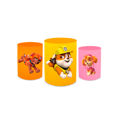 Kit Trio De Cilindros Patrulha Canina 01 - Loja | Bibi Painéis