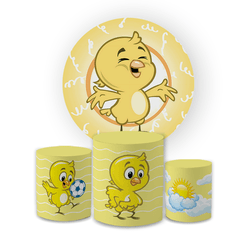 Kit Capa Painel Redondo + Trio Cilindros Decoração... - Loja | Bibi Painéis