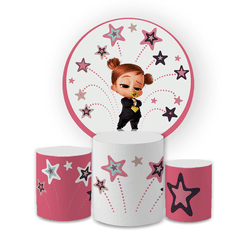Kit Capa Painel Redondo + Trio Cilindros Decoração... - Loja | Bibi Painéis
