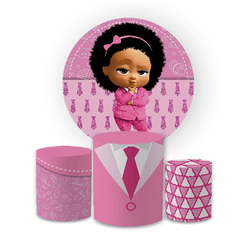 Kit Capa Painel Redondo + Trio Cilindros Decoração... - Loja | Bibi Painéis