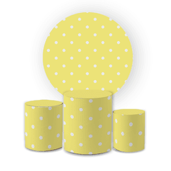Kit Capa Painel Redondo + Trio Cilindros Decoração... - Loja | Bibi Painéis