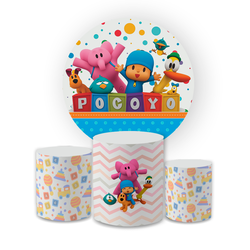 Kit Capa Painel Redondo + Trio Cilindros Decoração... - Loja | Bibi Painéis