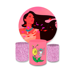 Kit Capa Painel Redondo + Trio Cilindros Decoração... - Loja | Bibi Painéis