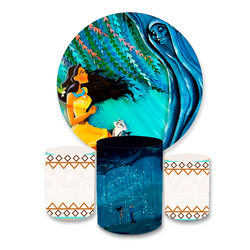 Kit Capa Painel Redondo + Trio Cilindros Decoração... - Loja | Bibi Painéis