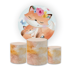 Kit Capa Painel Redondo + Trio Cilindros Decoração... - Loja | Bibi Painéis