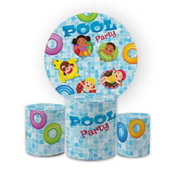 Kit Capa Painel Redondo + Trio Cilindros Decoração... - Loja | Bibi Painéis
