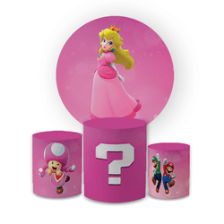 Kit Capa Painel Redondo + Trio Cilindros Decoração... - Loja | Bibi Painéis