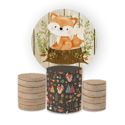 Kit Capa Painel Redondo + Trio Cilindros Decoração... - Loja | Bibi Painéis