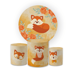 Kit Capa Painel Redondo + Trio Cilindros Decoração... - Loja | Bibi Painéis