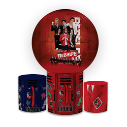 Kit Capa Painel Redondo + Trio Cilindros Decoração... - Loja | Bibi Painéis