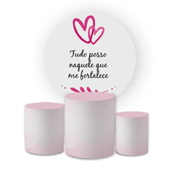 Kit Capa Painel Redondo + Trio Cilindros Decoração... - Loja | Bibi Painéis