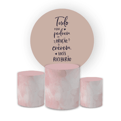 Kit Capa Painel Redondo + Trio Cilindros Decoração... - Loja | Bibi Painéis