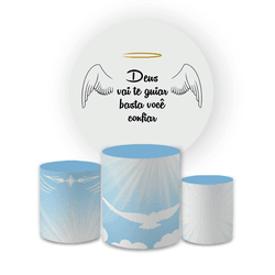 Kit Capa Painel Redondo + Trio Cilindros Decoração... - Loja | Bibi Painéis