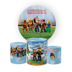 Kit Capa Painel Redondo + Trio Cilindros Decoração... - Loja | Bibi Painéis