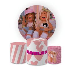 Kit Capa Painel Redondo + Trio Cilindros Decoração... - Loja | Bibi Painéis
