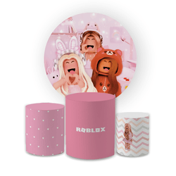 Kit Capa Painel Redondo + Trio Cilindros Decoração... - Loja | Bibi Painéis