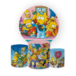 Kit Capa Painel Redondo + Trio Cilindros Decoração... - Loja | Bibi Painéis