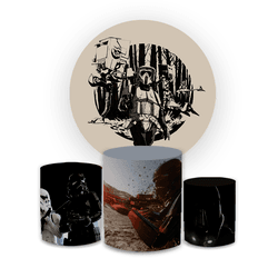 Kit Capa Painel Redondo + Trio Cilindros Decoração... - Loja | Bibi Painéis
