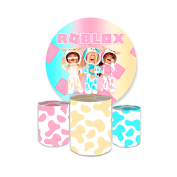 Kit Capa Painel Redondo + Trio Cilindros Decoração... - Loja | Bibi Painéis