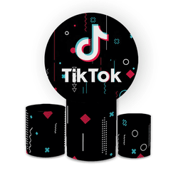 Kit Capa Painel Redondo + Trio Cilindros Decoração... - Loja | Bibi Painéis