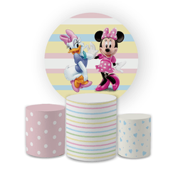 Kit Capa Painel Redondo + Trio Cilindros Decoração... - Loja | Bibi Painéis