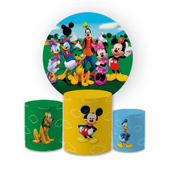 Kit Capa Painel Redondo + Trio Cilindros Decoração... - Loja | Bibi Painéis