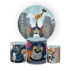 Kit Capa Painel Redondo + Trio Cilindros Decoração... - Loja | Bibi Painéis