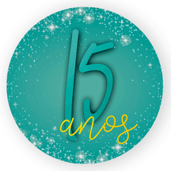 Capa Painel Redondo Decorativo Tema 15 Anos Decora... - Loja | Bibi Painéis