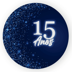 Capa Painel Redondo Decorativo Tema 15 Anos Decora... - Loja | Bibi Painéis