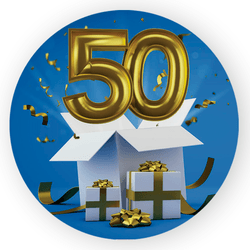 Capa Painel Redondo Decorativo Tema 50 Anos Decora... - Loja | Bibi Painéis