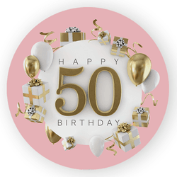 Capa Painel Redondo Decorativo Tema 50 Anos Decora... - Loja | Bibi Painéis