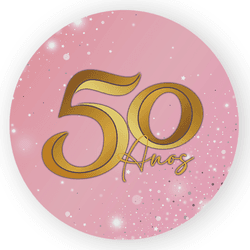 Capa Painel Redondo Decorativo Tema 50 Anos Decora... - Loja | Bibi Painéis