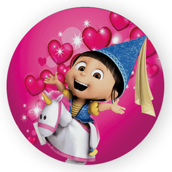 Capa Painel Redondo Decorativo Tema Agnes Filme Me... - Loja | Bibi Painéis