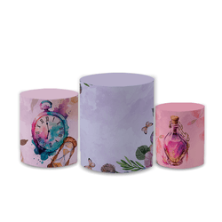 Trio Capas de Cilindros Sublimados Decorativo Tema... - Loja | Bibi Painéis