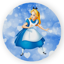 Capa Painel Redondo Decorativo Tema Alice no Pais ... - Loja | Bibi Painéis