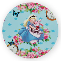 Capa Painel Redondo Decorativo Tema Alice no Pais ... - Loja | Bibi Painéis