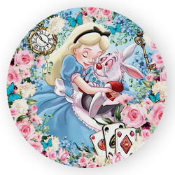 Capa Painel Redondo Decorativo Tema Alice no Pais ... - Loja | Bibi Painéis