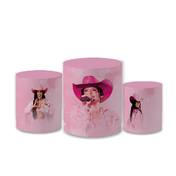 Trio Capas de Cilindros Sublimados Decorativo Tema... - Loja | Bibi Painéis