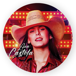 Capa Painel Redondo Decorativo Tema Ana Castela De... - Loja | Bibi Painéis